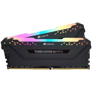 Memorie Desktop Corsair Vengeance RGB PRO 32GB(2 x 16GB) DDR4 3200MHz CL16 Black imagine