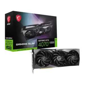 Placa Video MSI GeForce RTX 4070 Ti SUPER 16G GAMING X SLIM 16GB GDDR6X 256 biti imagine