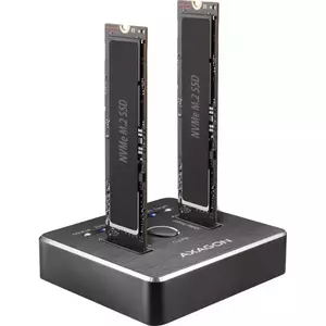 Rack Axagon ADSA-M2C 2x M.2 - USB 3.2 Gen2 Docking Station Black imagine