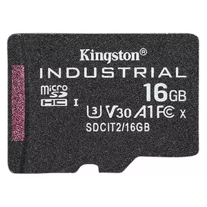 Card de memorie Kingston Industrial 16GB Micro SDHC UHS-I U3 V30 A1 imagine