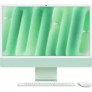 Sistem All-In-One Apple iMac 2024 24" Retina 4.5K Apple M4 10-core CPU 10-core GPU RAM 16GB SSD 256GB Tastatura INT Mac OS Sequoia Green imagine