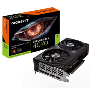 Placa Video Gigabyte GeForce RTX 4070 WINDFORCE 2X OC V2 12GB GDDR6 192 biti imagine