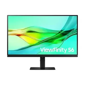 Monitor LED Samsung ViewFinity S6 LS27D600UAUXEN 27" QHD 100Hz 5ms Black imagine