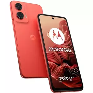 Telefon Mobil Motorola Moto G35 5G 128GB Flash 4GB RAM Dual SIM 5G Guava Red imagine