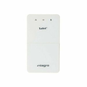 Tastatura LED de partitie Satel Integra INT-SF-W, 1 partitie, buzzer, alba imagine