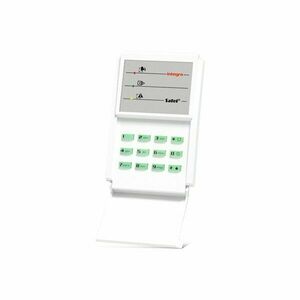 Tastatura LED de partitie Satel Integra INT-S-GR, 1 partitie, buzzer, iesire yala electrica, monitorizare usa, buzzer, iluminare tastatura verde imagine