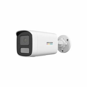 Camera supraveghere IP exterior cu iluminare duala Hikvision ColorVu Hybrid Light DS-2CD1T67G2H-LIU, 6 MP, 4 mm, IR/lumina alba 50 m, PoE, microfon imagine