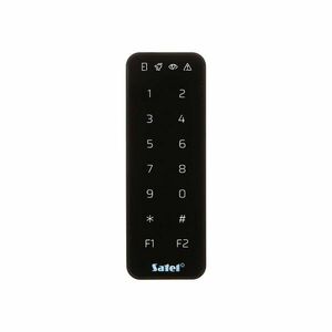 Tastatura de partitie cu cititor proximitate Satel Integra SO-MF5-B, Mifare, 13.56 MHz, cod PIN, card, buzzer, negru imagine