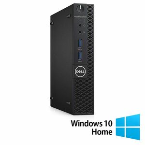 Calculator Refurbished DELL OptiPlex 3060 MiniPC, Intel Core i3-8100T 3.10GHz, 8GB DDR4, 256GB SSD + Windows 10 Home imagine