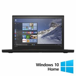 Laptop Refurbished Lenovo Thinkpad T560, Intel Core i5-6200U 2.30 - 2.80GHz, 8GB DDR3, 256GB SSD, 15.6 Inch Full HD, Webcam + Windows 10 Home imagine