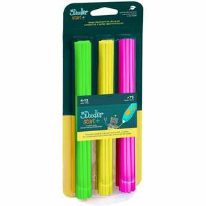 Rezervă ECO-PCL pentru stiloul 3D 3Doodler Start+ 75 buc – neon (verde, galben, roz) imagine