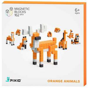 PIXIO Orange Animals - Construcție magnetică imagine