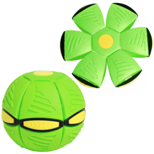 Minge Zburatoare Transformabila in Disc Frisbee 2 moduri de joaca 23 cm VERDE imagine