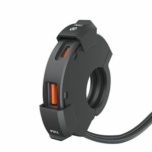 Incarcator USB pentru Motocicleta cu Montare pe Ghidon Techstar®, Dual Port USB-A si USB-C, Incarcare Rapida PD si QC3.0, Waterproof, potrivit Motocileta, Scuter, ATV, Model Slim imagine