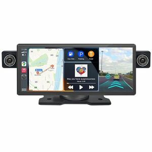 Navigatie Auto Multimedia Techstar® 8009D GPS cu 2 Camere, Display 8, 9", CarPlay Wireless si Android Auto, Redare 2K imagine