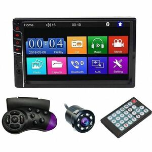 Resigilat MP5 Player Techstar® 7033, 2DIN, Camera Marsarier, Ecran HD Touch 7", Comenzi Volan, Telecomanda, MirrorLink, Bluetooth 4.2 imagine