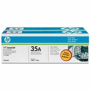 HP CB435AD Toner Cartridge 35A LaserJet Dual Pack Black CB435AD imagine