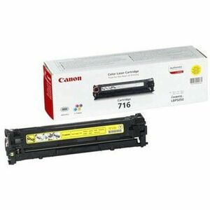 Canon Toner CRG716Y, Toner Cartridge for LBP5050, LBP5050n (1500 pgs) CR1977B002AA imagine