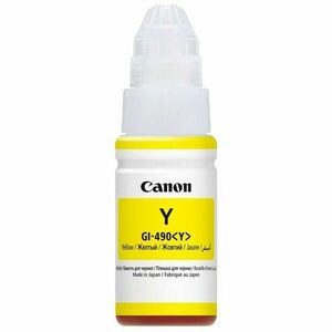 Cartus cerneala Canon GI-490 Y, yellow, capacitate 70ml, pentru echipamente CISS G1400 / G2400 / G3400 imagine