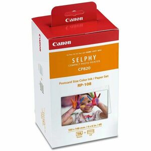 Set Canon RP-108 Ribon + set hartie (10 x 15 cm) pentru 108 printuri imagine