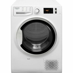 Uscator de rufe Hotpoint Natis Reload NTM1182SKEU, Pompa de caldura, 8 kg, Clasa A++, Motor Inverter, Active Care, Display digital, Alb imagine