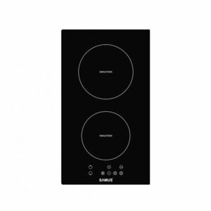 Plita incorporabila Samus PSI-32BG4, Inductie, 2 zone de gatit, Touch control, 9 setari putere, Timer, Blocare acces copii, L 30 cm, Sticla ceramica neagra imagine