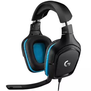 Casti gaming Logitech G432, surround 7.1, multiplatforma, Negru imagine