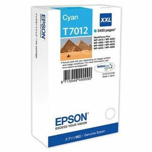 Toner Epson T7012, Ink Cartridge Xxl Cyan Singlepack, C13T70124010 imagine