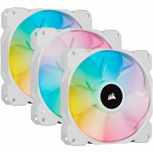 Ventilator PC, iCUE SP120 RGB ELITE White Performance 120mm Triple Fan Kit imagine