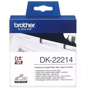 Banda continua hartie Brother DK22214, 12mm, 30.48m imagine