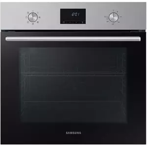 Cuptor incorporabil Samsung NV68A1140BS/OL, Electric, 68 l, Autocuratare catalitica, True convection, Display LED, Clasa A, Negru/Inox imagine