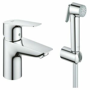 Baterie lavoar cu set de dus igienic, crom, Grohe BauEdge imagine