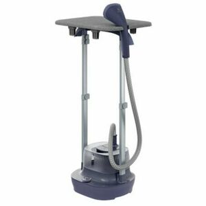 Aparat de calcat cu abur de inalta presiune Electrolux Refine 700 E7US1-4MN, 2-in-one, suport pentru calcare orizontala sau verticala, umeras haine, 1800W, jet abur 36 g/min, 5 bari, 2, 5L, manusa cu protectie termica, perie haine, Albastru imagine