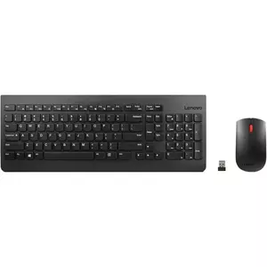 Kit tastatura + mouse wireless Lenovo Essential, Negru imagine