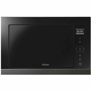 Cuptor cu microunde incorporabil Haier HOR38G5FT, Grill, 900 W, negru, 28 l, Sfaturi si retete in hOn imagine