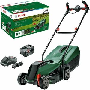 Masina de tuns gazon/iarba pe acumulator Bosch CityMower 18V-32-300, 18 V 4.0 Ah, 32 cm latime lucru, cos colectare 31 L, inaltime taiere 30-60 mm, contine: acumulator 18V 4.0 Ah + incarcator imagine