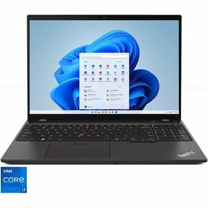 Laptop Lenovo 16'' ThinkPad T16 Gen 2, WQUXGA OLED, Procesor Intel® Core™ i7-1355U (12M Cache, up to 5.00 GHz), 32GB DDR5, 1TB SSD, Intel Iris Xe, Win 11 Pro, Thunder Black imagine