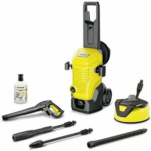 Aparat de spalat cu presiune Karcher K 4 WCM Premium Home, 1800 W, motor racit cu apa, debit 420 l/h, presiune 130 bar, dispozitiv T 5, detergent 1 l, pistol de presiune G180Q, Lance Vario Power Jet, Lance cu jet rotativ imagine