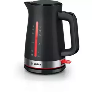 Fierbator de apa Bosch TWK4M223, 1.7l, filtru de calcar, oprire automata, protecţie împotriva supraincalzirii şi funcționarii fara apa, oprire în momentul ridicarii canii de pe suport, Rosu imagine