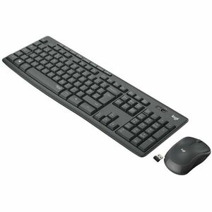 Set tastatura + mouse wireless, 2.4 GHz, Negru imagine