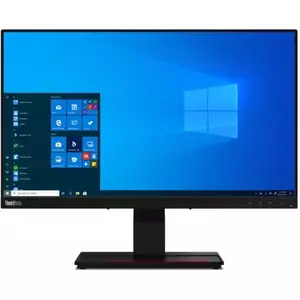 Monitor LED Touchscreen Lenovo ThinkVision T24t-20, 23.8 inch, 1920x1080, 4ms, Black imagine