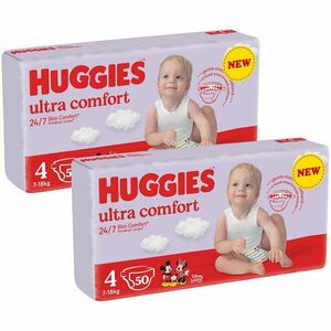 Scutece Huggies Ultra Comfort Jumbo 4, 7-18 kg, 100 buc imagine