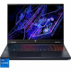 Laptop Acer Gaming 16'' Predator Helios Neo 16 PHN16-72, WUXGA IPS 165Hz, Procesor Intel® Core™ i7 14650HX (30M Cache, up to 5.20 GHz), 16GB DDR5, 512GB SSD, GeForce RTX 4060 8GB, No OS, Abyssal Black imagine