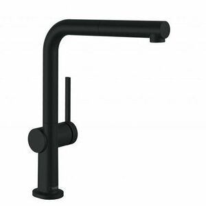 Baterie de bucatarie monocomanda 270, cu dus extractibil 1 jet, negru mat (matt black), Hansgrohe Talis M54 imagine