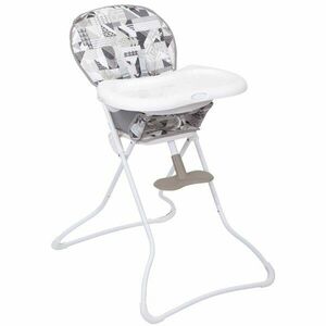 Scaun de masa pentru bebelusi Graco Snack N'Stow Patchwork Grey, gri imagine