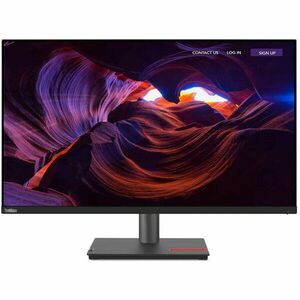 Monitor Lenovo ThinkVision P32p-30, 31.5 UHD, IPS, WLED, Anti-glare, 4ms, HDMI, DisplayPort, Pivot (Negru) imagine