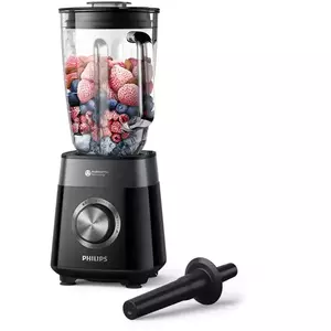 Blender HR3030/00, 1200 W, 3 viteze si Puls, Sticla, Negru imagine