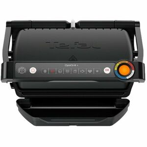 Gratar electric Tefal OptiGrill+ GC717810, 2000W, 6 programe de gatire automate, indicator gatire, placi detasabile cu invelis antiaderent, negru imagine