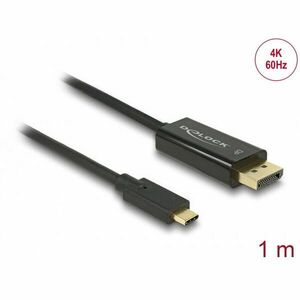 Cablu USB Type-C male > DisplayPort male, 4K 60Hz 1m black imagine