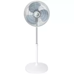 Ventilator cu picior ROWENTA Essential+ VU4410F0, 45W, 3 trepte de viteza, compact, inaltime ajustabila, Alb imagine